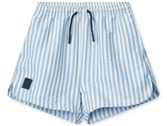 Liewood Aiden swim shorts seersucker riverside/creme de la creme striped UV40+